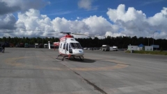 Новости Медицина - На трассе М7 под Казанью появилась стоянка для вертолета службы медицины катастроф