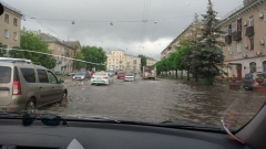 Новости Погода - Утро в Казани: после ливня затопило улицы города