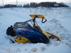 Новости  - Лаишевский район: чиновник и его подруга разбились на снегоходе