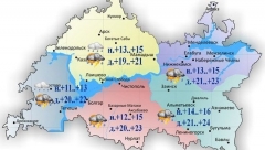 Сегодня по Татарстану ожидаются дожди и грозы