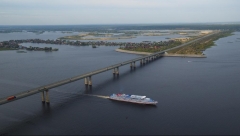 Новости Транспорт - Ремонт Займищенского моста через Волгу полностью завершен