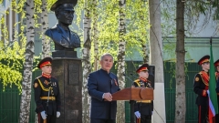 В Казани открыли бюст Героя Советского Союза Бориса Кузнецова
