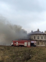 Новости  - В Елабуге произошел пожар в ресторане возле «Чертова городища»