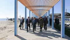 Рустам Минниханов посетил обновленную набережную в Лаишево